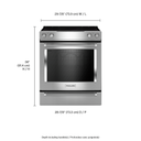 Kitchenaid® 30-Inch 5-Element Electric Convection Slide-In Range with Baking Drawer YKSEB900ESS