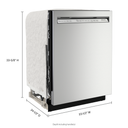 Kitchenaid® 47 dBA Two-Rack Dishwasher in PrintShield™ Finish with ProWash™ Cycle KDFE104KPS