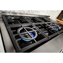 KitchenAid® 48'' Smart Commercial-Style Gas Range with Griddle KFGC558JIB