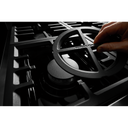 KitchenAid® 48'' Smart Commercial-Style Gas Range with Griddle KFGC558JBK