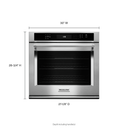 Kitchenaid® 30 Single Wall Oven with Even-Heat™ True Convection KOSE500ESS