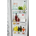 Kitchenaid® 19.9 cu ft. Counter-Depth Side-by-Side Refrigerator with Exterior Ice and Water and PrintShield™ finish KRSC700HPS