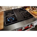 KitchenAid® 30'' Smart Commercial-Style Gas Range with 4 Burners KFGC500JPA