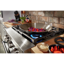 KitchenAid® 30'' Smart Commercial-Style Dual Fuel Range with 4 Burners KFDC500JSS