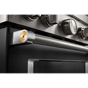 KitchenAid® 30'' Smart Commercial-Style Gas Range with 4 Burners KFGC500JBK