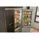 Kitchenaid® 29.4 Cu. Ft. 48 Built-In Side-by-Side Refrigerator with Ice and Water Dispenser and PrintShield™ Finish KBSD708MBS