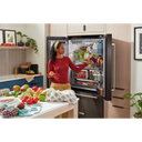 Kitchenaid® 26.8 Cu. Ft. Standard-Depth French Door Refrigerator with Exterior Ice and Water Dispenser KRFF577KBS