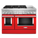 KitchenAid® 48'' Smart Commercial-Style Dual Fuel Range with Griddle KFDC558JPA