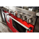 KitchenAid® 48'' Smart Commercial-Style Dual Fuel Range with Griddle KFDC558JPA