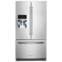 Kitchenaid® 26.8 Cu. Ft. Standard-Depth French Door Refrigerator with Exterior Ice and Water Dispenser KRFF577KPS