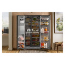 Kitchenaid® 28.7 Cu. Ft. Side-by-Side Refrigerator with Exterior Ice and Water Dispenser in PrintShield™ Finish KRSF536RPS