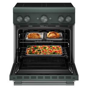 Kitchenaid® 30-Inch 4-Element Induction Freestanding Commercial-Style Range with Air Fry KFIS930SJP