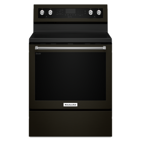 Kitchenaid® 30-Inch 5-Element Electric Convection Range YKFEG500EBS