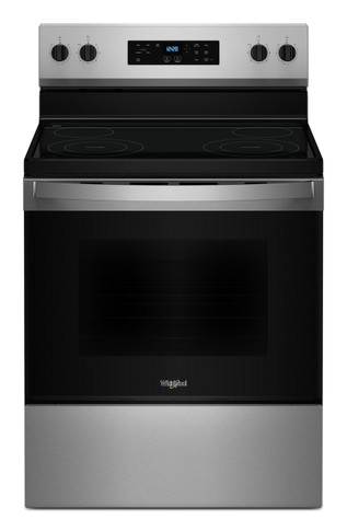 Whirlpool® 30-inch,5.3 cu ft, Electric Freestanding Range with 4 Elements YWFES3530RS