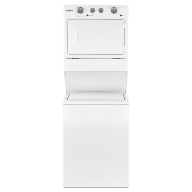 Whirlpool® 4.0 cu.ft I.E.C. Gas Stacked Laundry Center 9 Wash cycles and AutoDry™ WGT4027HW