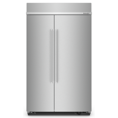 Kitchenaid® 30 Cu. Ft. 48" Built-In Side-by-Side Refrigerator with PrintShield™ Finish KBSN708MPS