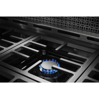 KitchenAid® 48'' Smart Commercial-Style Gas Range with Griddle KFGC558JIB