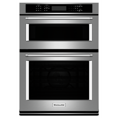 Kitchenaid® 27 Combination Wall Oven with Even-Heat™  True Convection (lower oven) KOCE507ESS