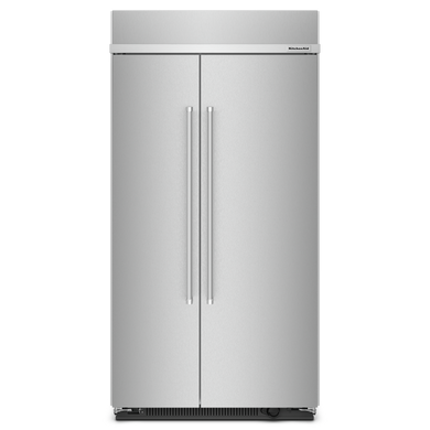 Kitchenaid® 25.5 Cu Ft. 42" Built-In Side-by-Side Refrigerator with PrintShield™ Finish KBSN702MPS