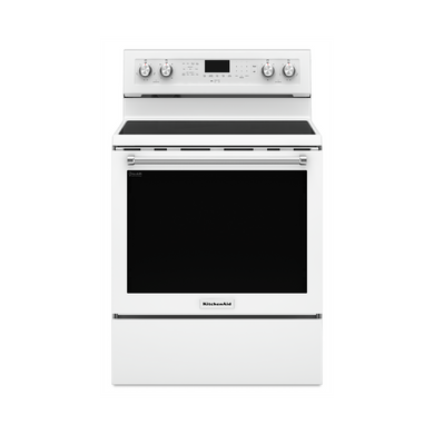 Kitchenaid® 30-Inch 5-Element Electric Convection Range YKFEG500EWH