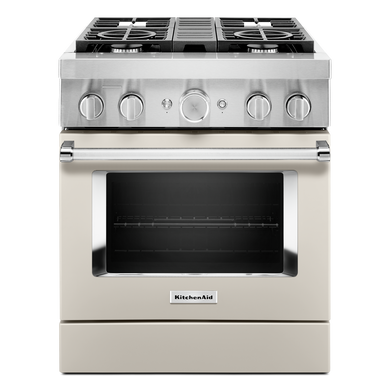 KitchenAid® 30'' Smart Commercial-Style Dual Fuel Range with 4 Burners KFDC500JMH