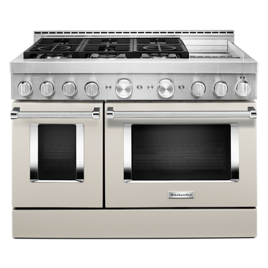 KitchenAid® 48'' Smart Commercial-Style Gas Range with Griddle KFGC558JMH