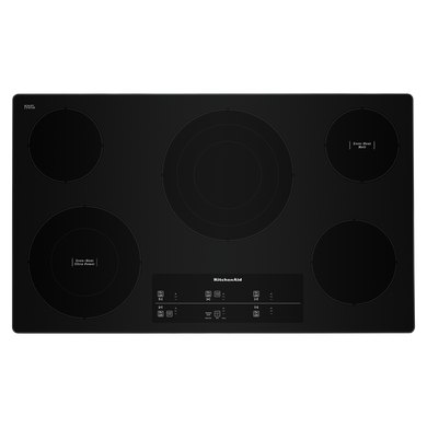 Kitchenaid® 36 Electric Cooktop with 5 Elements and Touch-Activated Controls KCES956KSS