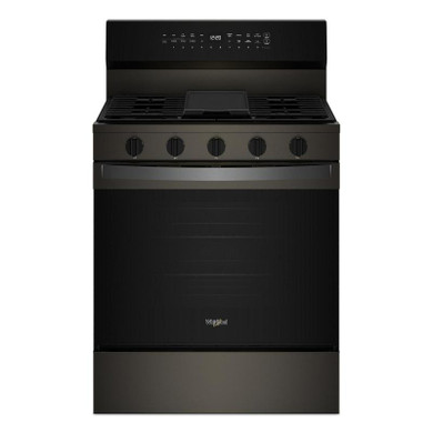 Whirlpool® 30-inch Smart Gas Range with Air Cooking Technology, Steam/Self Cleaning, Rapid Preheat 5.3 CuFt Capacity WFGS7530RV