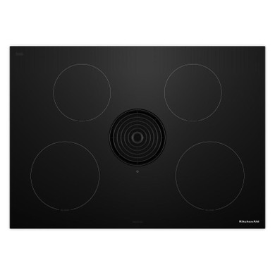 Kitchenaid® 30-inch NextGen Induction Downdraft Cooktop with 4 Cooking Zones KCID930SBL