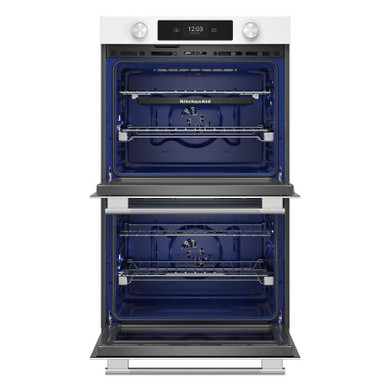 Kitchenaid® 30-inch Smart Electric Double Wall Oven with Assisted Cooking Modes - White KOED730SWH