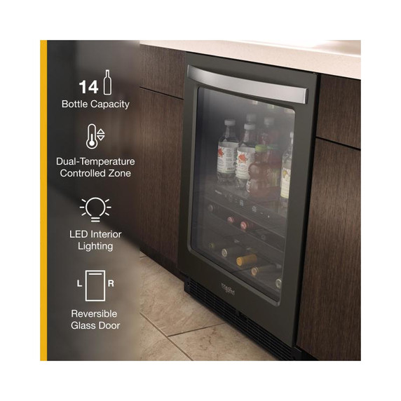 Whirlpool® 24-inch Wide Undercounter Beverage Center - 5.2 cu. ft. WUB50X24HV