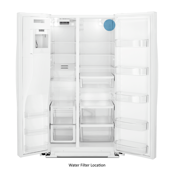 Whirlpool® 36-inch Wide Side-by-Side Refrigerator - 28 cu. ft. WRS588FIHW