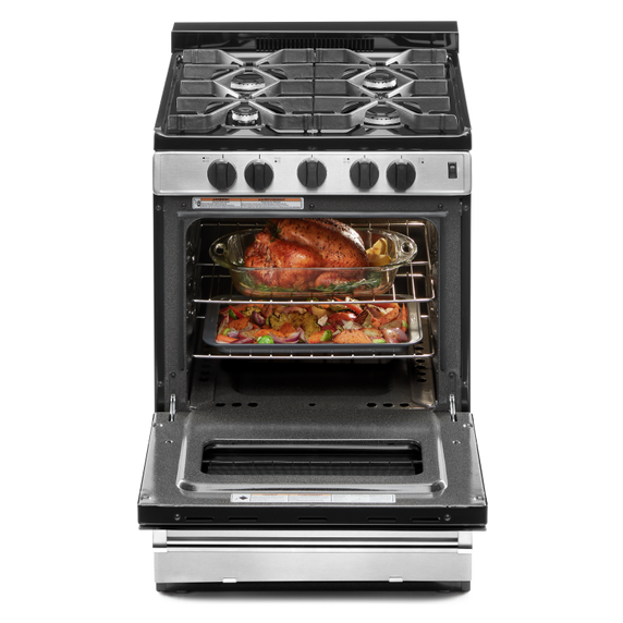 Whirlpool® 24-inch Freestanding Gas Range with Sealed Burners WFG500M4HS