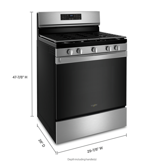 5.0 Cu. Ft. Whirlpool® Gas 5-in-1 Air Fry Oven WFG550S0LZ