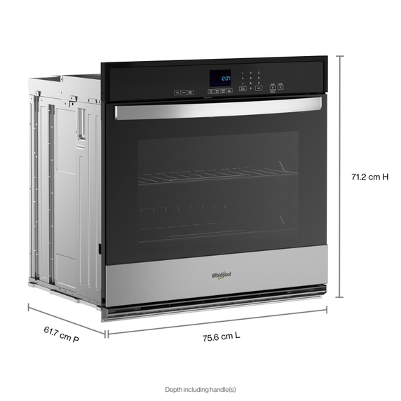 Whirlpool® 5.0 Cu. Ft. Single Self-Cleaning Wall Oven WOES3030LS