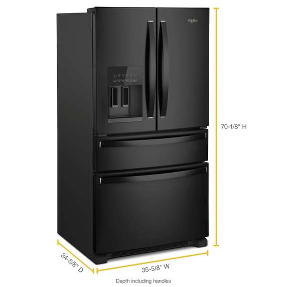 Whirlpool® 36-Inch Wide French Door Refrigerator - 25 cu. ft. WRX735SDHB