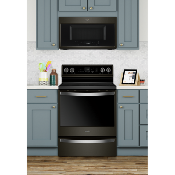 Whirlpool® 6.4 Cu. Ft. Smart Freestanding Electric Range with Frozen Bake™ Technology YWFE975H0HV