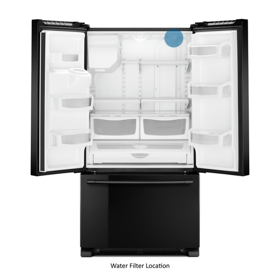 Maytag® 36- Inch Wide French Door Refrigerator with PowerCold® Feature - 25 Cu. Ft. MFI2570FEB