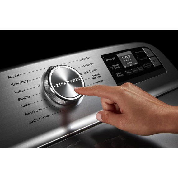 Maytag® Smart Top Load Electric Dryer with Extra Power Button - 7.4 cu. ft. YMED7230HC