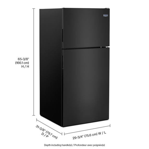 Maytag® 30-Inch Wide Top Freezer Refrigerator with PowerCold® Feature- 18 Cu. Ft. MRT118FFFE