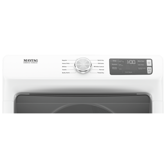 Maytag® Front Load Electric Dryer with Extra Power and Quick Dry cycle - 7.3 cu. ft. YMED5630HW