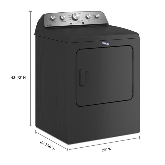Maytag® Top Load Gas Dryer with Steam-Enhanced Cycles - 7.0 cu. ft. MGD5430PBK