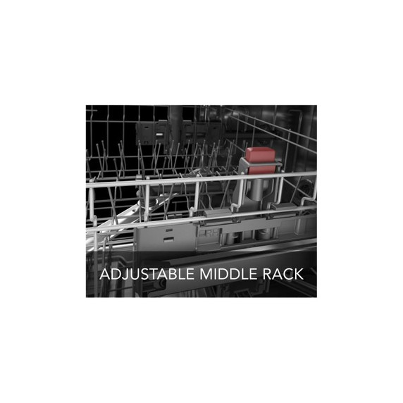 Kitchenaid® 39 dBA Dishwasher in PrintShield™ Finish with Third Level Utensil Rack KDFE204KPS