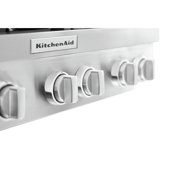 KitchenAid® 36'' 6-Burner Commercial-Style Gas Rangetop KCGC506JSS