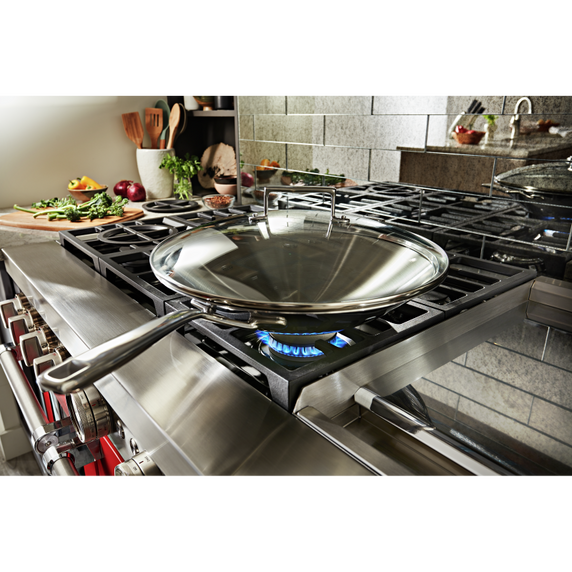 KitchenAid® 48'' Smart Commercial-Style Gas Range with Griddle KFGC558JPA