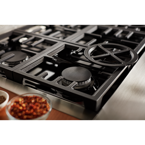 KitchenAid® 36'' Smart Commercial-Style Dual Fuel Range with 6 Burners KFDC506JIB