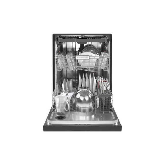 Kitchenaid® 39 dBA Dishwasher in PrintShield™ Finish with Third Level Utensil Rack KDFE204KBS