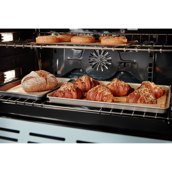 KitchenAid® 36'' Smart Commercial-Style Gas Range with 6 Burners KFGC506JMB