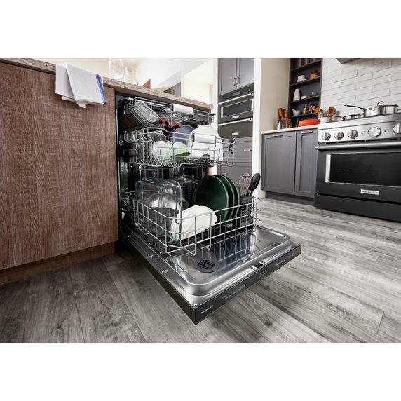 Kitchenaid® 44 dBA Dishwasher in PrintShield™ Finish with FreeFlex™ Third Rack KDTM404KBS