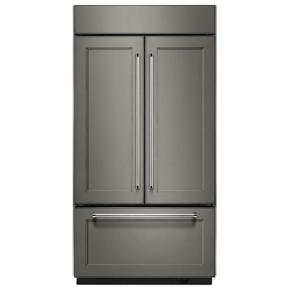 Kitchenaid® 24.2 Cu. Ft. 42" Width Built-In Panel Ready French Door Refrigerator with Platinum Interior Design KBFN502EPA